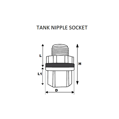 Urja Enterprise CPVC Tank Nipple Socket (Finolex)