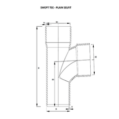 Urja Enterprise Finolex SWR Pipe - Swept Tee Plain Fitting Finolex