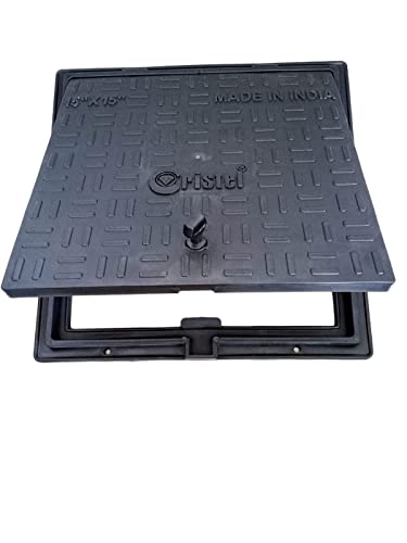 Urja Enterprise PVC Manhole Cover Floor | Drainage Cover | Chamber Cover (1 pcs) (PVC)(15 x 15 Classic) Urja Enterprise