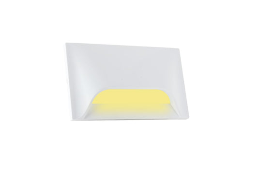 Urja Enterprise Italic 3&4 Modular Western LED Foot Light Convertible Under Cabinet Light, Soft White Outdoor Deck Wall Recessed Foot Stair Nosing Light PACK OF 1 YELLOW