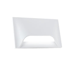 Urja Enterprise Italic 3&4 Modular Western LED Foot Light Convertible Under Cabinet Light, Soft White Outdoor Deck Wall Recessed Foot Stair Nosing Light PACK OF 1 WHITE