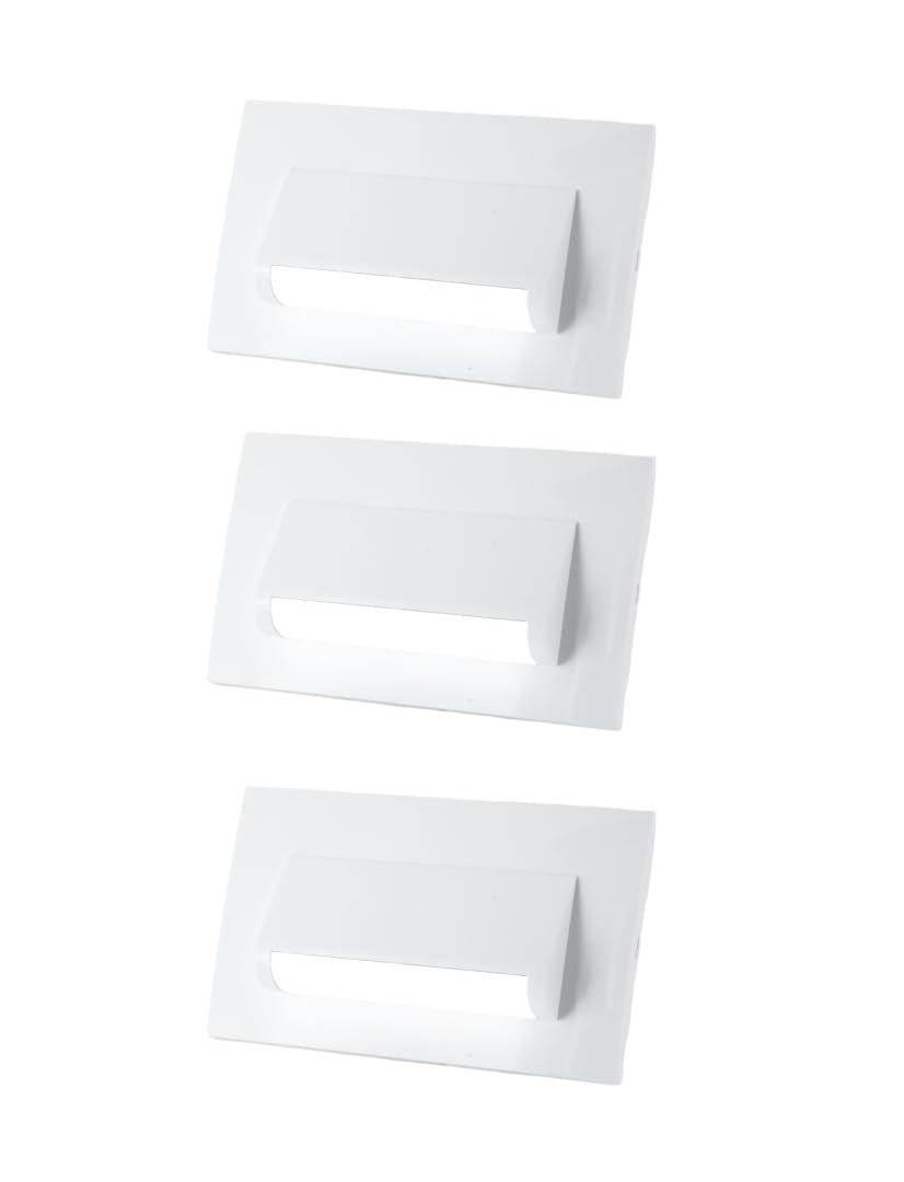 Classic 4 Modular Western LED Foot Light Convertible Under Cabinet Light, Soft White Outdoor Deck Wall Recessed Foot Stair Nosing Light PACK OF 3 WHITE