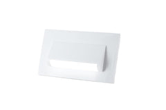 Classic 4 Modular Western LED Foot Light Convertible Under Cabinet Light, Soft White Outdoor Deck Wall Recessed Foot Stair Nosing Light PACK OF 1 WHITE