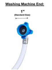 Urja Enterprise 3 Meter Inlet Hose Pipe for Top Loading Fully Automatic Washing Machine � Water Inflow Pipe with Faucet Adapter (White, Pack of 1) Urja Enterprise