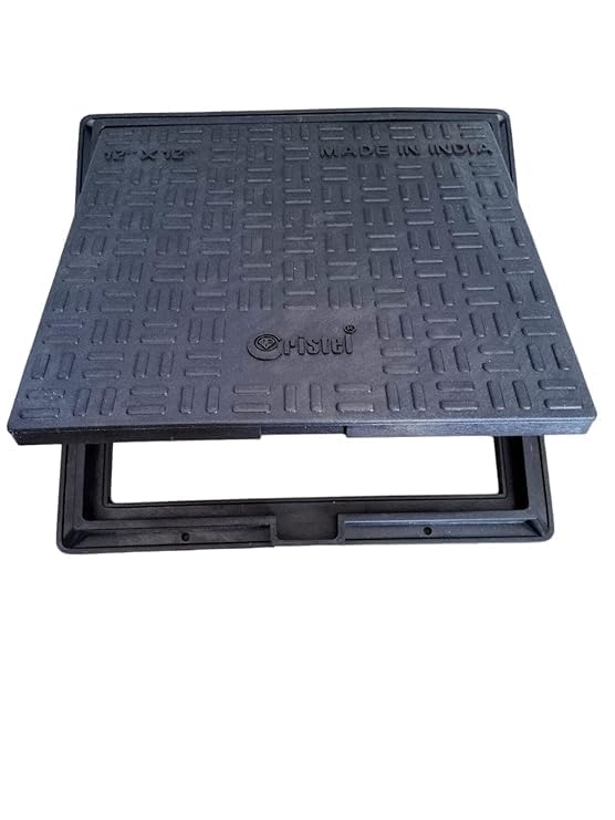 Urja Enterprise PVC Manhole Cover Floor | Drainage Cover | Chamber Cover (1 pcs) (PVC)(15 x 15 Classic) Urja Enterprise