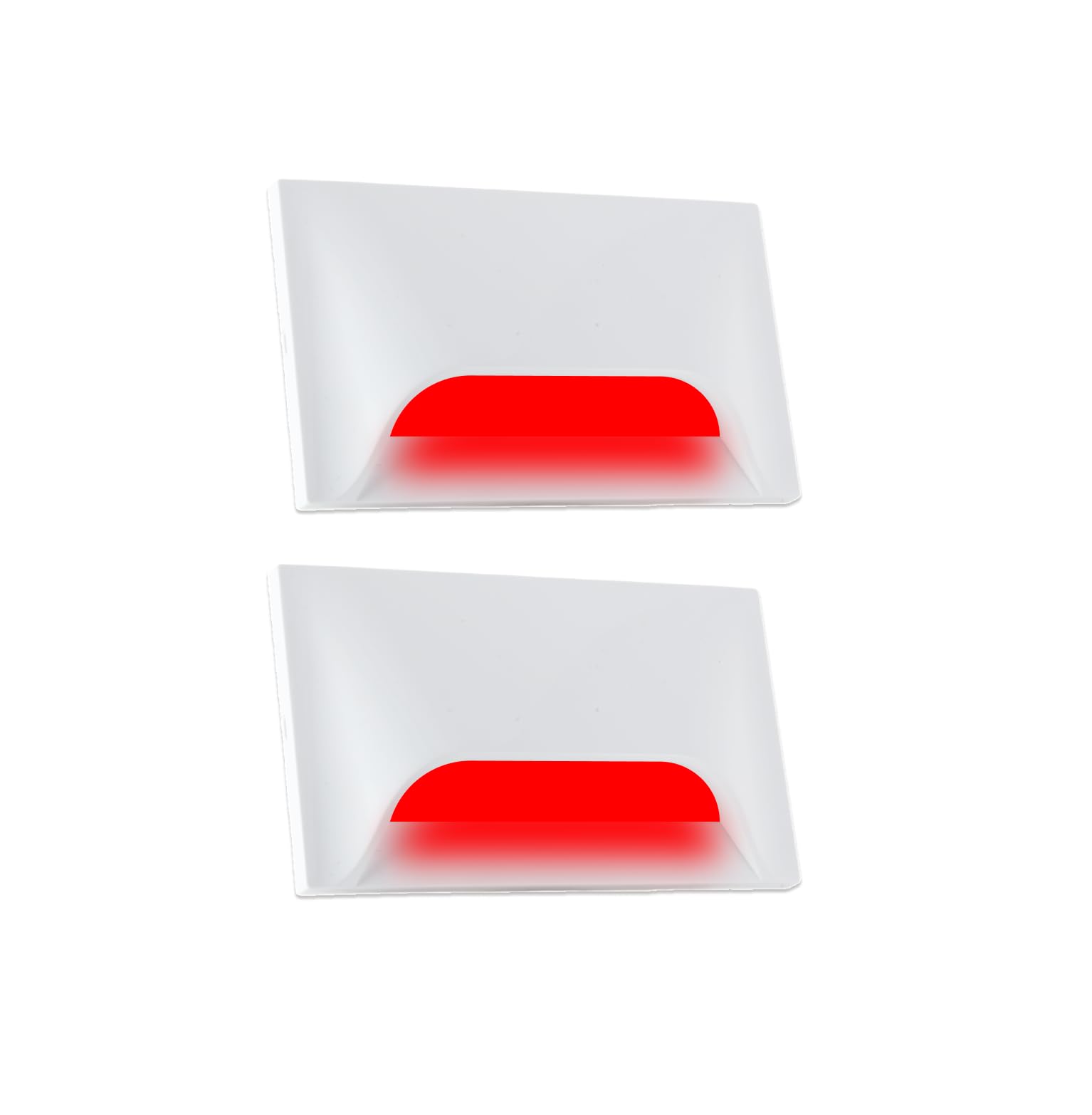 Urja Enterprise Italic 3&4 Modular Western LED Foot Light Convertible Under Cabinet Light, Soft White Outdoor Deck Wall Recessed Foot Stair Nosing Light PACK OF 2 RED