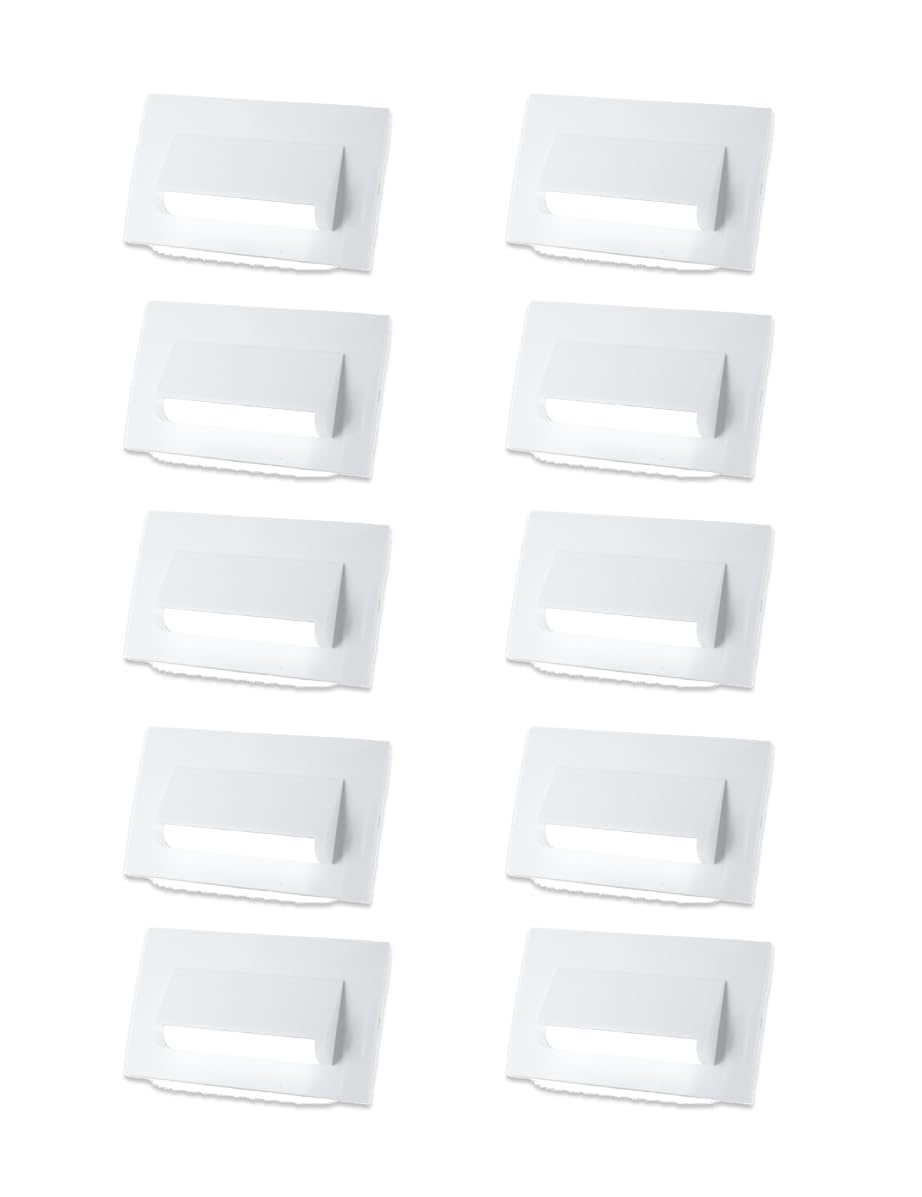 Classic 4 Modular Western LED Foot Light Convertible Under Cabinet Light, Soft White Outdoor Deck Wall Recessed Foot Stair Nosing Light PACK OF 10 WHITE