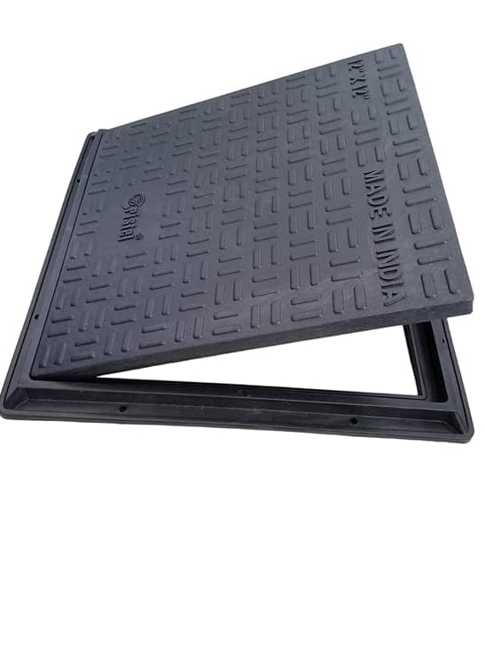Urja Enterprise PVC Manhole Cover Floor | Drainage Cover | Chamber Cover (1 pcs) (PVC)(15 x 15 Classic) Urja Enterprise