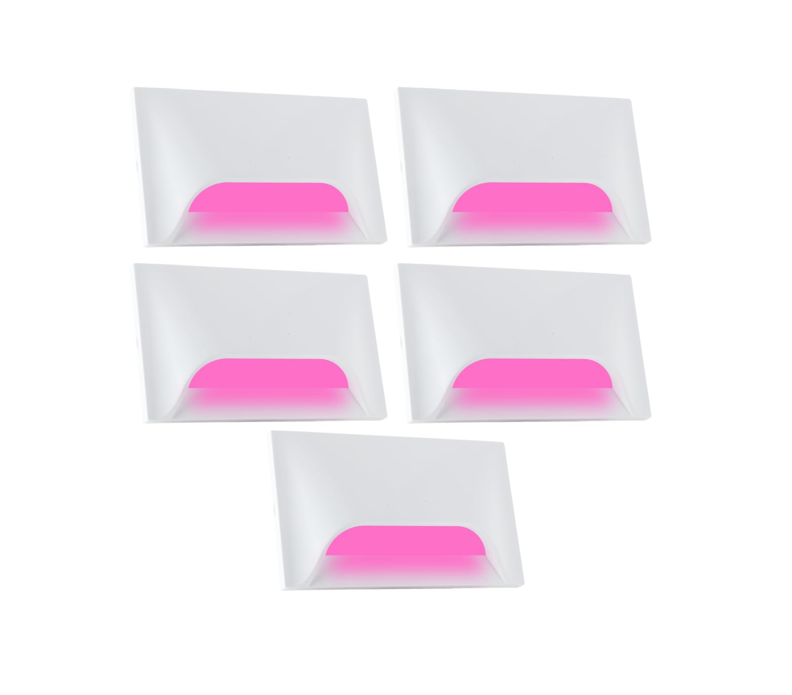 Urja Enterprise Italic 3&4 Modular Western LED Foot Light Convertible Under Cabinet Light, Soft White Outdoor Deck Wall Recessed Foot Stair Nosing Light PACK OF 5 PINK