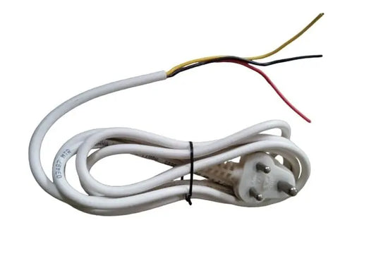 Urja Store 1 mm 3 Core Electric 3 Pin Extension Power Cord, Flexible Rubber Electric Wire 3 MTR, White Urja Enterprise