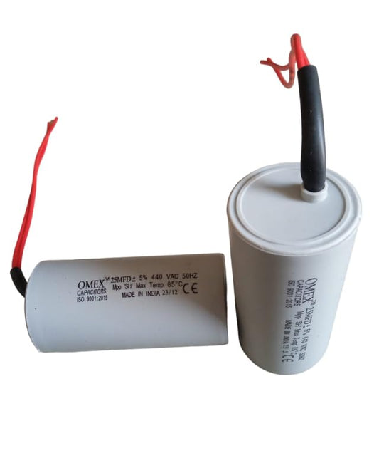 Urja Enterprise Capacitor 25 MFD Motor Running Capacitors 440 VAC - Pack of 1 pc Urja Enterprise