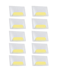 Urja Enterprise Italic 3&4 Modular Western LED Foot Light Convertible Under Cabinet Light, Soft White Outdoor Deck Wall Recessed Foot Stair Nosing Light PACK OF 10 YELLOW