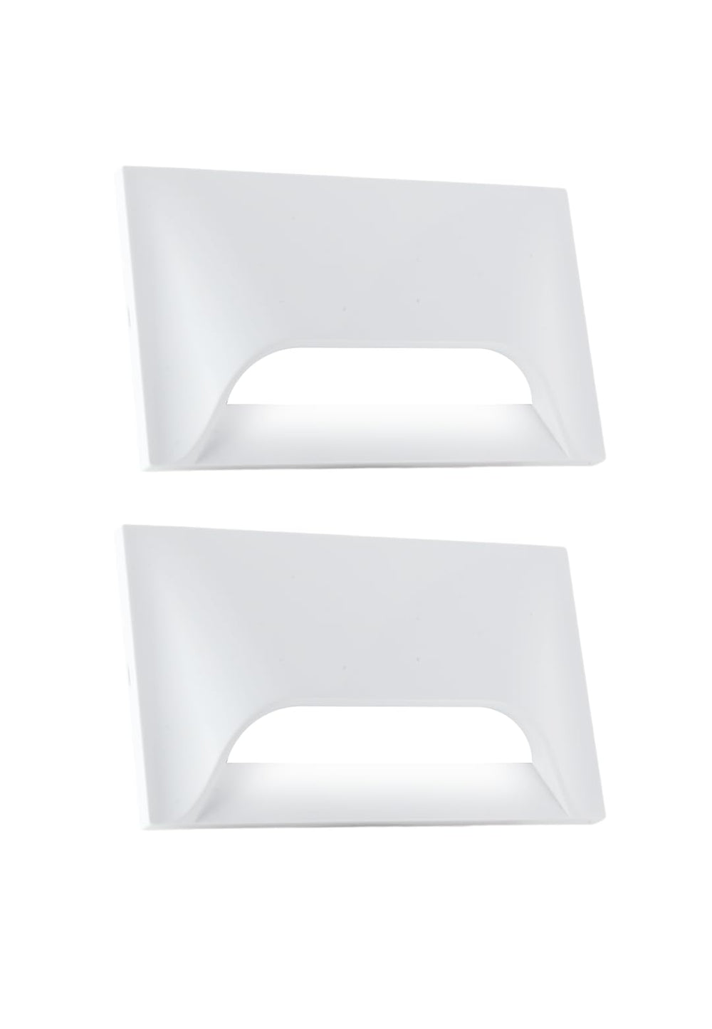 Urja Enterprise Italic 3&4 Modular Western LED Foot Light Convertible Under Cabinet Light, Soft White Outdoor Deck Wall Recessed Foot Stair Nosing Light PACK OF 2 WHITE
