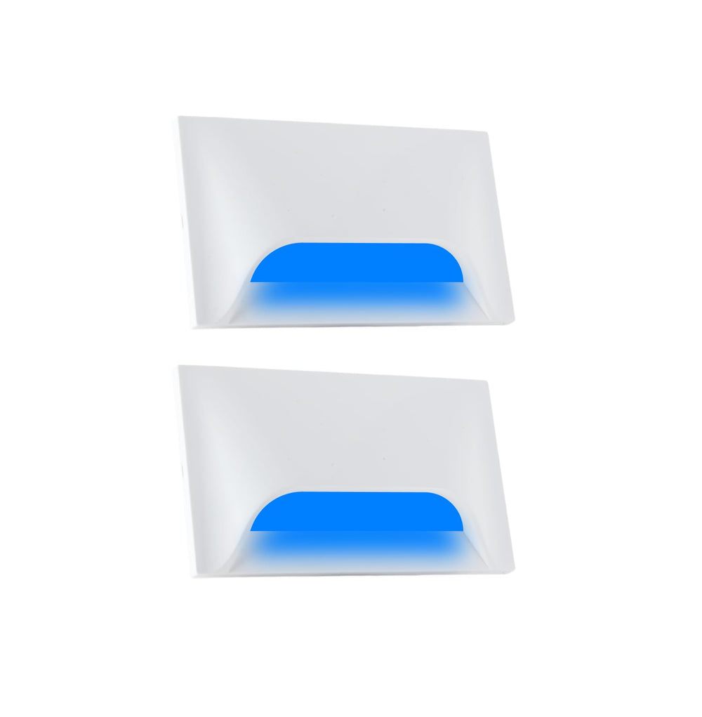 Urja Enterprise Italic 3&4 Modular Western LED Foot Light Convertible Under Cabinet Light, Soft White Outdoor Deck Wall Recessed Foot Stair Nosing Light PACK OF 2 BLUE