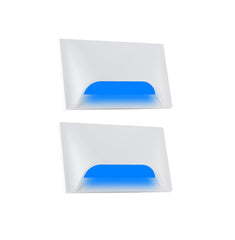 Urja Enterprise Italic 3&4 Modular Western LED Foot Light Convertible Under Cabinet Light, Soft White Outdoor Deck Wall Recessed Foot Stair Nosing Light PACK OF 2 BLUE