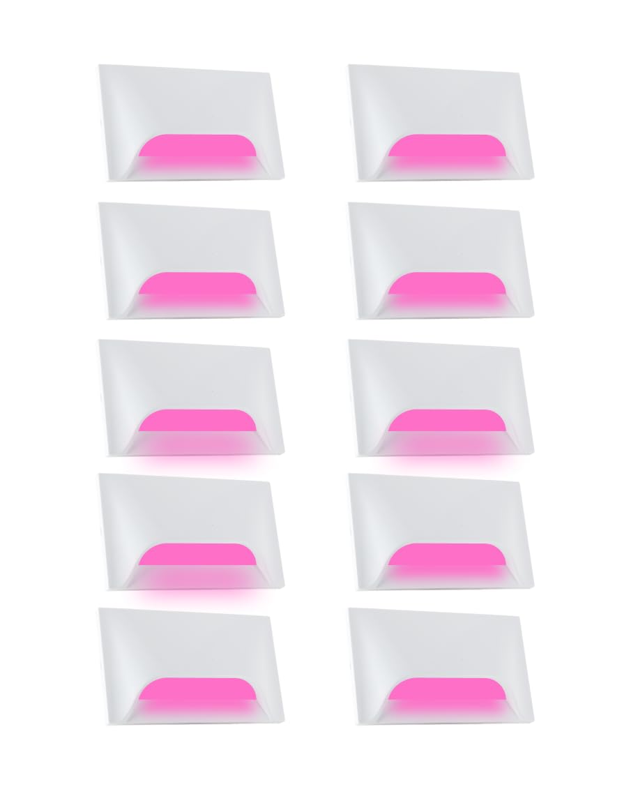 Urja Enterprise Italic 3&4 Modular Western LED Foot Light Convertible Under Cabinet Light, Soft White Outdoor Deck Wall Recessed Foot Stair Nosing Light PACK OF 10 PINK