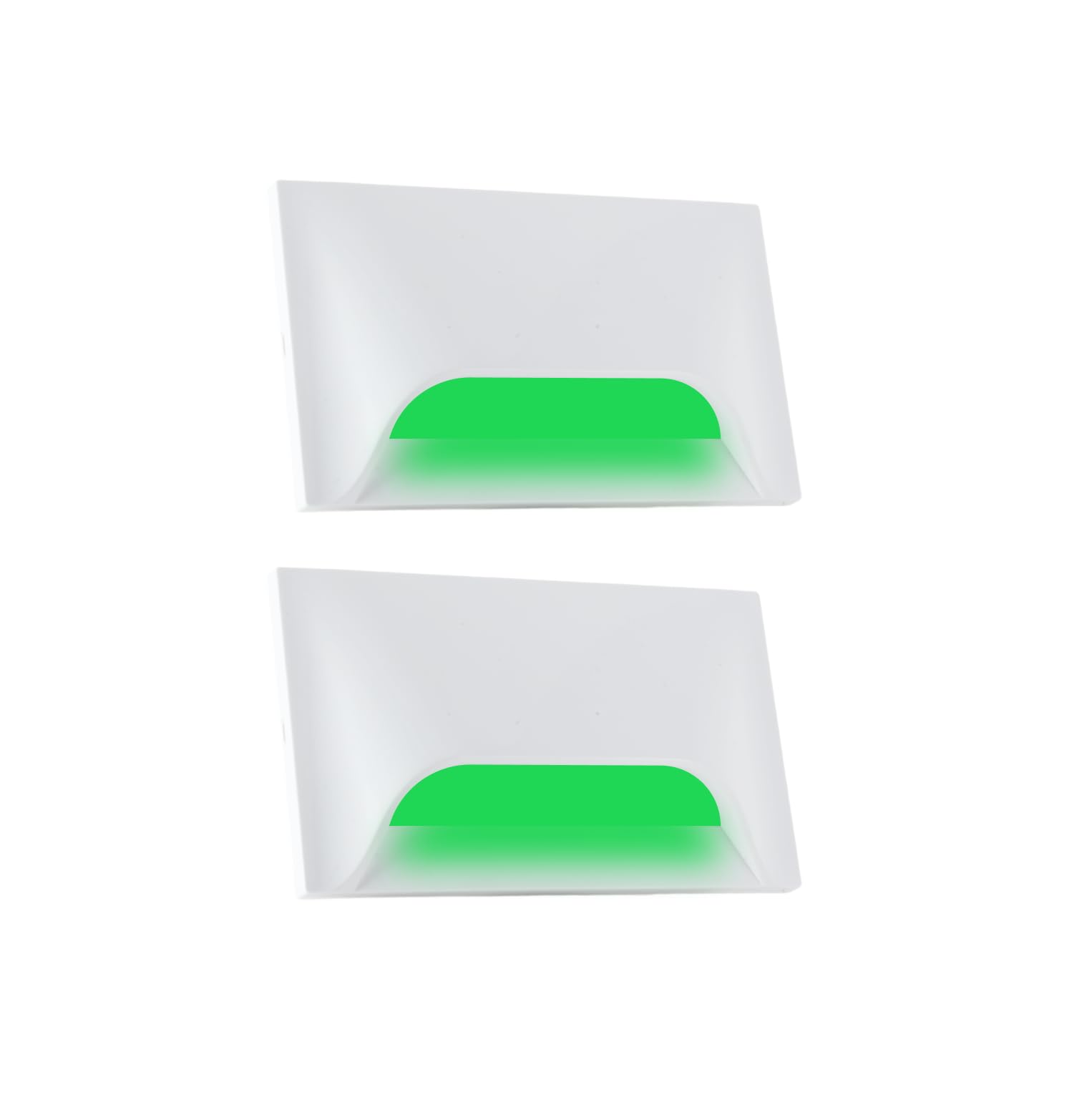Urja Enterprise Italic 3&4 Modular Western LED Foot Light Convertible Under Cabinet Light, Soft White Outdoor Deck Wall Recessed Foot Stair Nosing Light PACK OF 2 GREEN