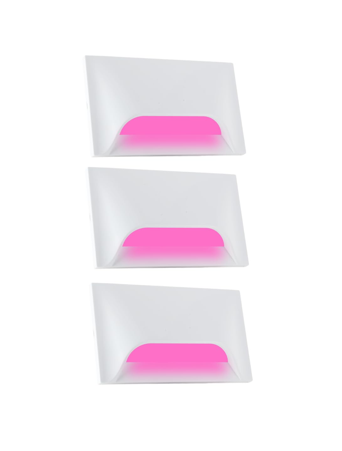 Urja Enterprise Italic 3&4 Modular Western LED Foot Light Convertible Under Cabinet Light, Soft White Outdoor Deck Wall Recessed Foot Stair Nosing Light PACK OF 3 PINK