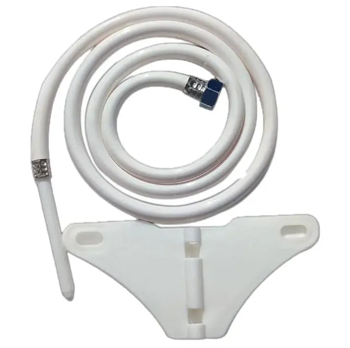 Urja Enterprise Butterfly Jet Spray for bathroom with Hose Pipe Tube with Hook/Holder White Colour hat and Cold Water use 1.5 meter (pack of 1) Urja Enterprise