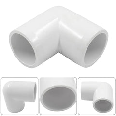 Urja Enterprise 4 Pcs 4-Way PVC Elbow Pipe Fitting – Durable Furniture Grade Corner Connector for DIY Racks, Shelves & Garden Support Structures Urja Enterprise