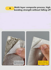 Urja Enterprise Leakage Repair Waterproof Tape for Pipe Leakage Roof Water Leakage Solution Aluminium Foil Tape Waterproof Adhesive Tape Sealing Butyl Rubber Tape for Leakage Silver Urja Enterprise
