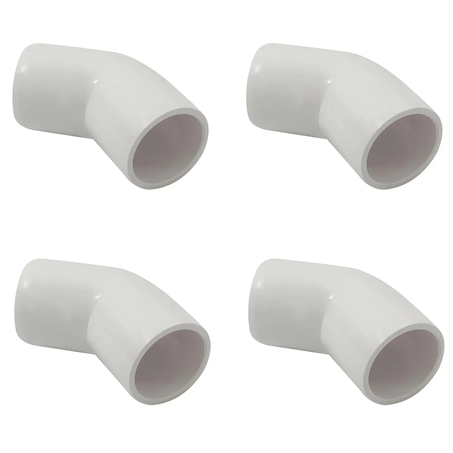 Urja Enterprise 4 Pcs 4-Way PVC Elbow Pipe Fitting – Durable Furniture Grade Corner Connector for DIY Racks, Shelves & Garden Support Structures Urja Enterprise