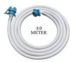 Urja Enterprise 3 Meter Inlet Hose Pipe for Top Loading Fully Automatic Washing Machine � Water Inflow Pipe with Faucet Adapter (White, Pack of 1) Urja Enterprise