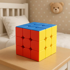 Urja Enterprise Cubes 3X3 High Speed Sticker Less Magic Puzzle Cube Game Toy Pack of 1,Multicolor,for Kid