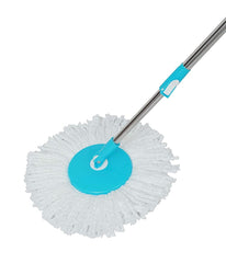 Urja Enterprise 360° Bucket Spin Mop Stick (Blue) with Microfiber Refill