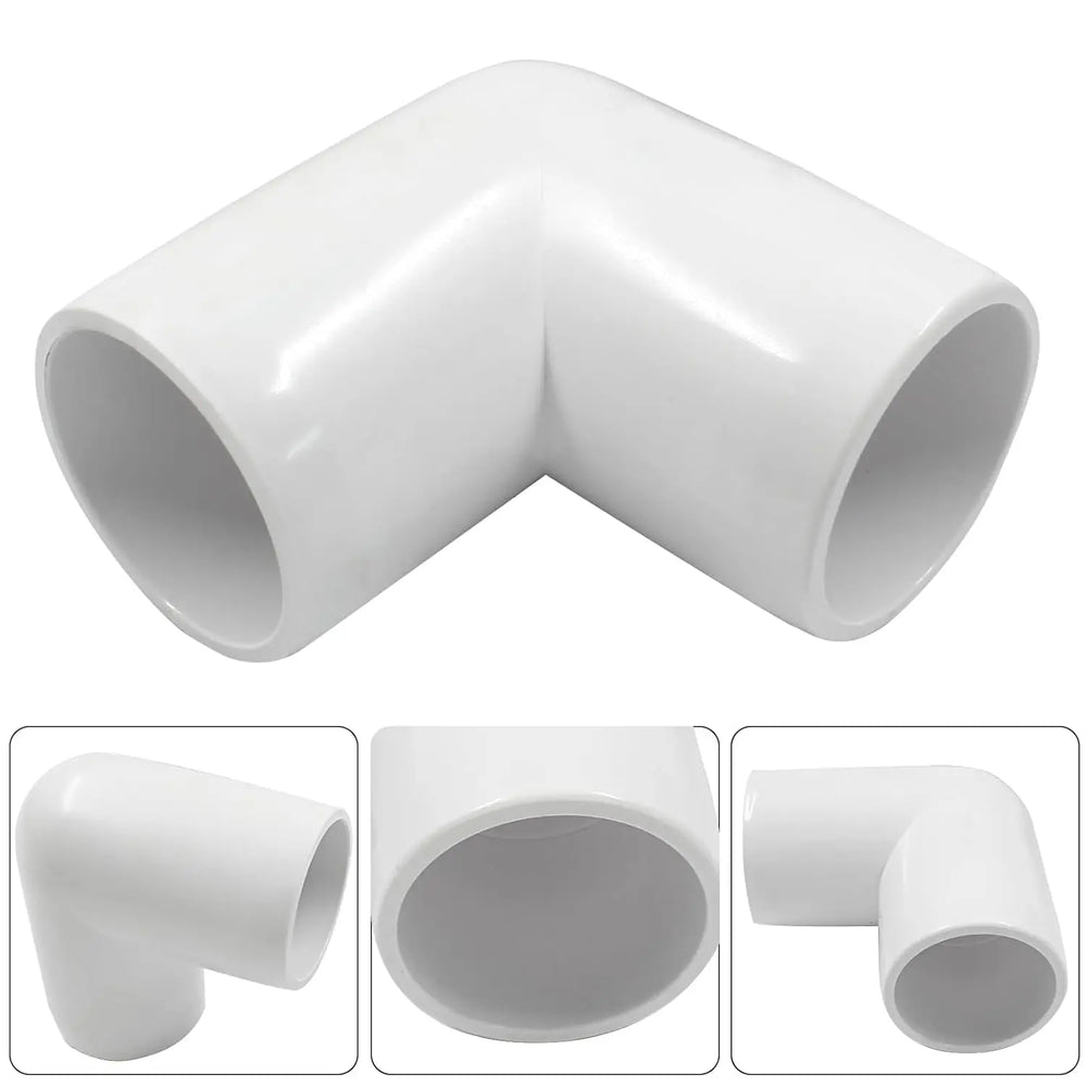 Urja Enterprise 4 Pcs 4-Way PVC Elbow Pipe Fitting – Durable Furniture Grade Corner Connector for DIY Racks, Shelves & Garden Support Structures Urja Enterprise