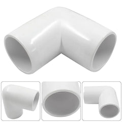 Urja Enterprise 4 Pcs 4-Way PVC Elbow Pipe Fitting – Durable Furniture Grade Corner Connector for DIY Racks, Shelves & Garden Support Structures Urja Enterprise