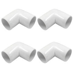 Urja Enterprise 4 Pcs 4-Way PVC Elbow Pipe Fitting – Durable Furniture Grade Corner Connector for DIY Racks, Shelves & Garden Support Structures Urja Enterprise