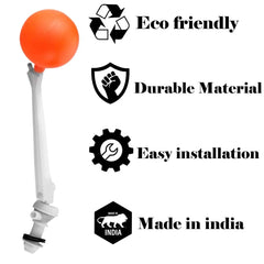Urja Enterprise Flush Tank Syphon Kit Full Set - Flushing Cistern Accessories, Standard Size (White) Polyvinyl chloride Urja Enterprise