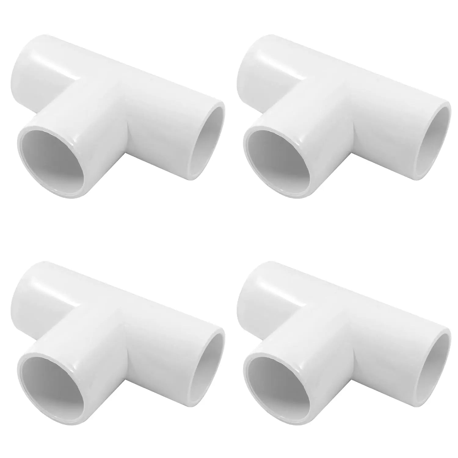 Urja Enterprise 4 Pcs 4-Way PVC Elbow Pipe Fitting – Durable Furniture Grade Corner Connector for DIY Racks, Shelves & Garden Support Structures Urja Enterprise