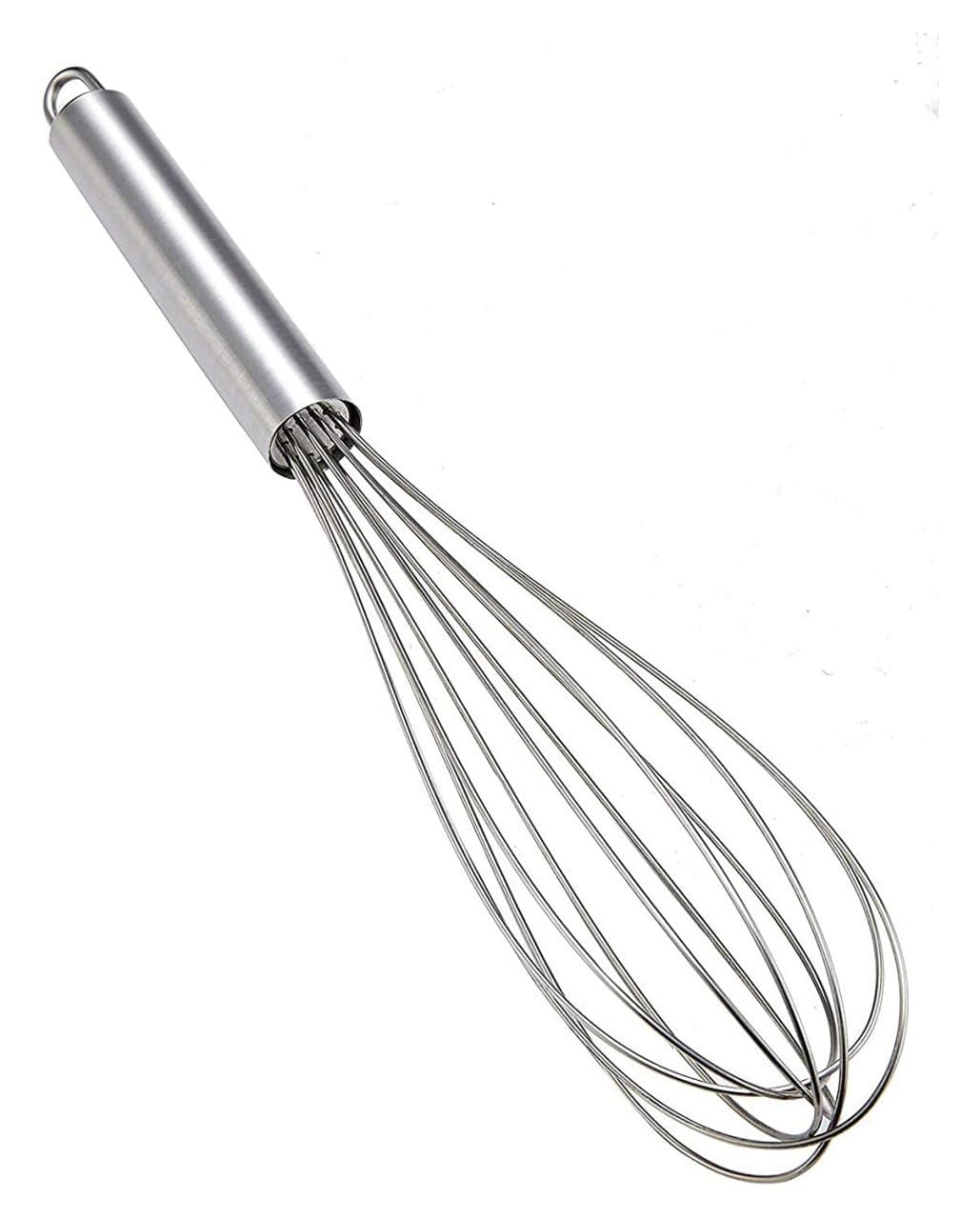 Urja Enterprise Stainless Steel Manual Hand Whisk - Balloon Wire Whisk for Mixing, Beating, Whipping & Blending, Kitchen Baking & Cooking Beater Tool for Egg, Cake Batter, Cream, Sauces & Drinks (20CM)