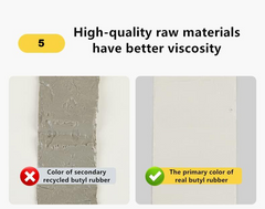 Urja Enterprise Leakage Repair Waterproof Tape for Pipe Leakage Roof Water Leakage Solution Aluminium Foil Tape Waterproof Adhesive Tape Sealing Butyl Rubber Tape for Leakage Silver Urja Enterprise