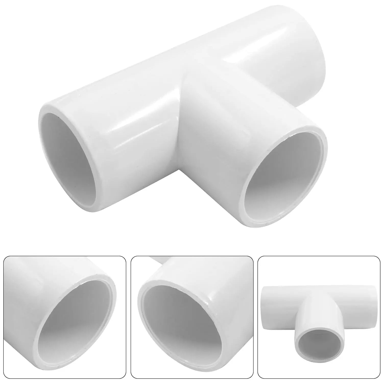 Urja Enterprise 4 Pcs 4-Way PVC Elbow Pipe Fitting – Durable Furniture Grade Corner Connector for DIY Racks, Shelves & Garden Support Structures Urja Enterprise