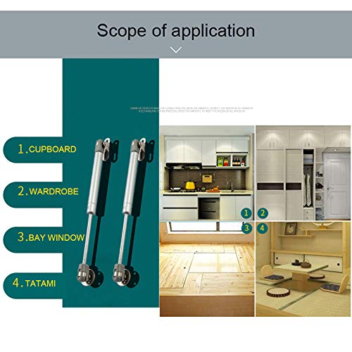 RAB Gas Pumps, Gas Struts, Gas Shocks Lift Support for Cabinet (Code- Gas Pump normal, Size- 9" Load Capacity:- 30 kg, Color- Black, Pack of 1 Set of 2 PCS) Urja Enterprise