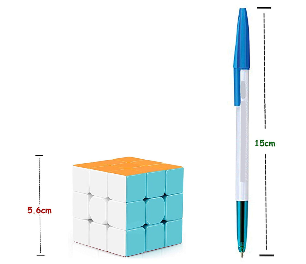 Urja Enterprise Cubes 3X3 High Speed Sticker Less Magic Puzzle Cube Game Toy Pack of 1,Multicolor,for Kid