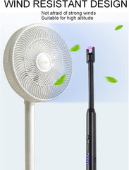 Urja Enterprise Upgraded Rechargeable Electric Gas Lighter for Kitchen Cooking Gas Stove , 360° Flexible Neck Arc Lighter Plasma Flameless Windproof USB Lighter - 400 Uses in Single Charge (Multicolor)