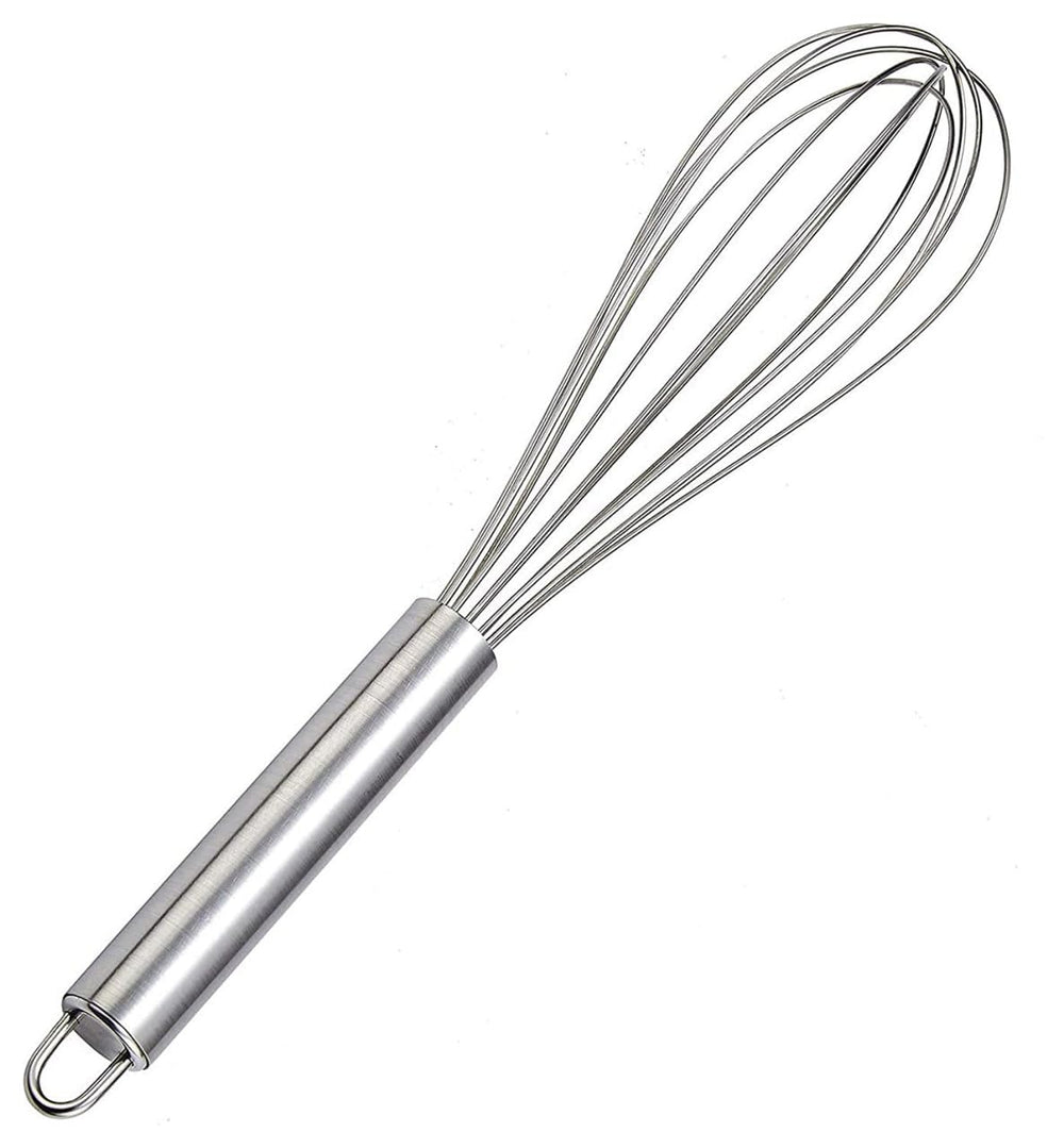 Urja Enterprise Stainless Steel Manual Hand Whisk - Balloon Wire Whisk for Mixing, Beating, Whipping & Blending, Kitchen Baking & Cooking Beater Tool for Egg, Cake Batter, Cream, Sauces & Drinks (20CM) Default Title