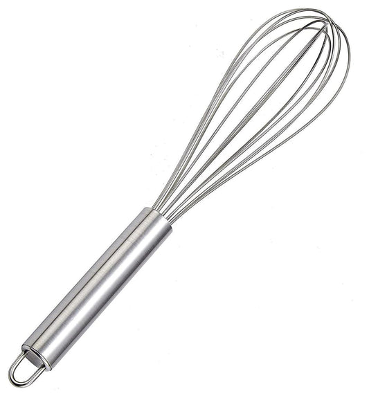 Urja Enterprise Stainless Steel Manual Hand Whisk - Balloon Wire Whisk for Mixing, Beating, Whipping & Blending, Kitchen Baking & Cooking Beater Tool for Egg, Cake Batter, Cream, Sauces & Drinks (20CM) Default Title