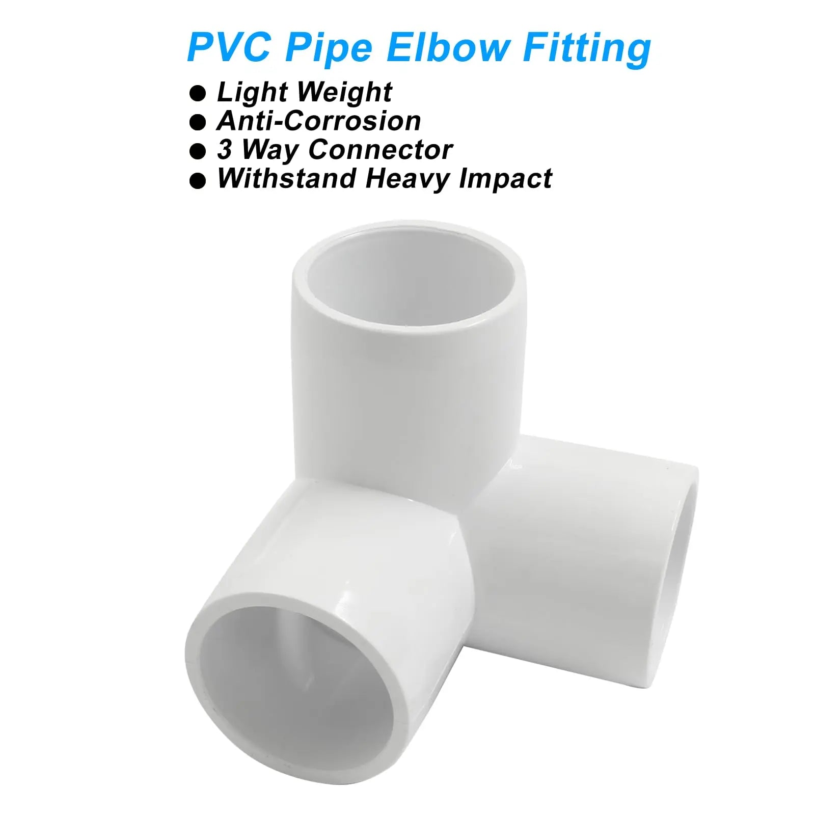 Urja Enterprise 4 Pcs 4-Way PVC Elbow Pipe Fitting – Durable Furniture Grade Corner Connector for DIY Racks, Shelves & Garden Support Structures Urja Enterprise