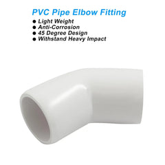 Urja Enterprise 4 Pcs 4-Way PVC Elbow Pipe Fitting – Durable Furniture Grade Corner Connector for DIY Racks, Shelves & Garden Support Structures Urja Enterprise