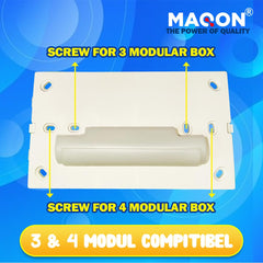 Classic 4 Modular Western LED Foot Light Convertible Under Cabinet Light, Soft White Outdoor Deck Wall Recessed Foot Stair Nosing Light