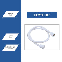 New Ware® PVC Shower Hose for Handheld Shower & Health Faucet|Hose Pipe Water Supply Lines for All Type of Water Faucet|Bidet|Flexible Heavy Duty Tube for Bathroom, Toilet & Home (1.5 Meter) Urja Enterprise