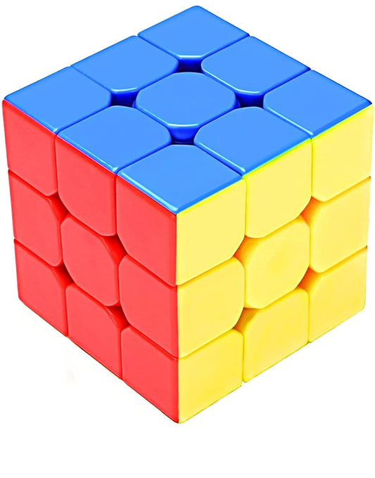 Urja Enterprise Cubes 3X3 High Speed Sticker Less Magic Puzzle Cube Game Toy Pack of 1,Multicolor,for Kid