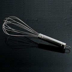 Urja Enterprise Stainless Steel Manual Hand Whisk - Balloon Wire Whisk for Mixing, Beating, Whipping & Blending, Kitchen Baking & Cooking Beater Tool for Egg, Cake Batter, Cream, Sauces & Drinks (20CM)