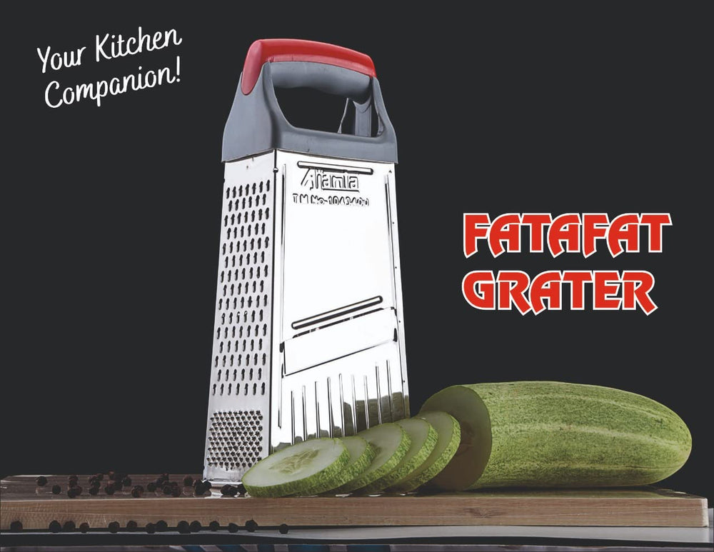 Urja Enterprise Stainless Steel Slicer and Grater for Kitchen, Silver