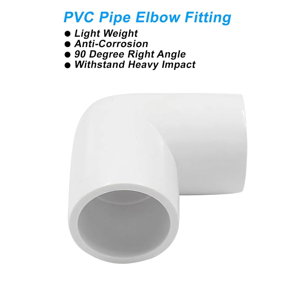 Urja Enterprise 4 Pcs 4-Way PVC Elbow Pipe Fitting – Durable Furniture Grade Corner Connector for DIY Racks, Shelves & Garden Support Structures Urja Enterprise
